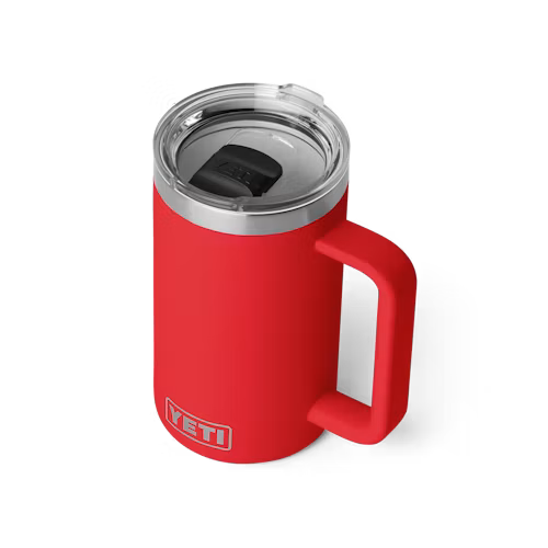 YETI - Rambler 24oz Mug w/Durasip Ceramic Lining - Rescue red
