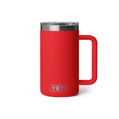 YETI - Rambler 24oz Mug w/Durasip Ceramic Lining - Rescue red