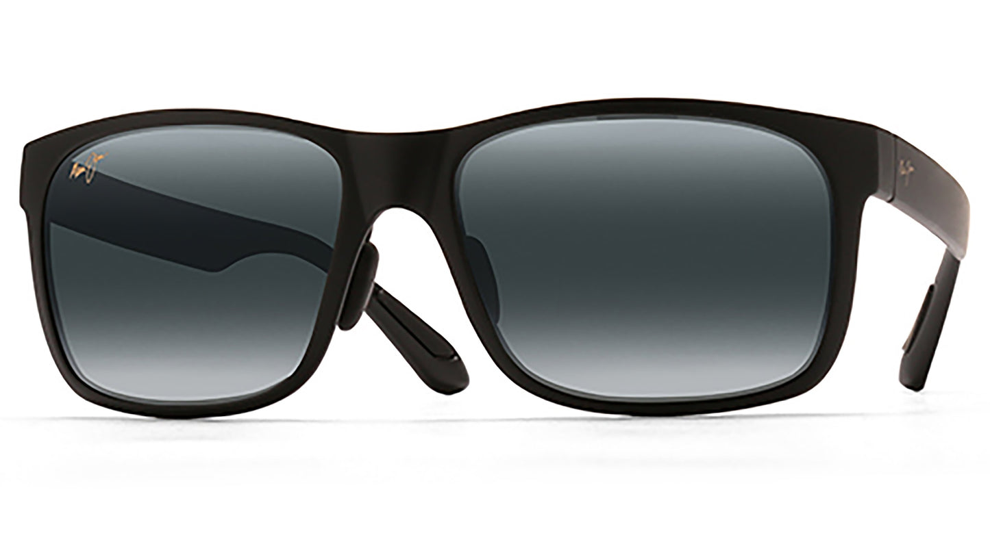 Maui Jim Red Sands Sunglasses 2M - Matte Black - Neutral Grey Unisex Square