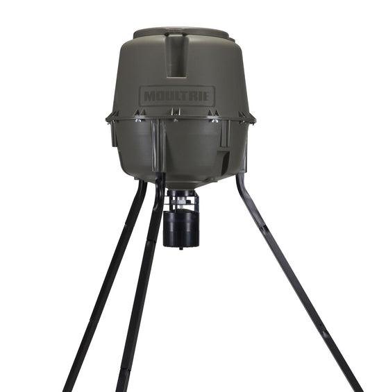 Moultrie 30 Gal Adjustable Height Quick-Lock Elite Tripod Deer Feeder  MFG-13062