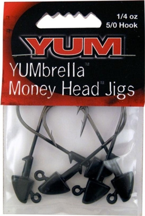 Yum 0.25 in. Umbrella Money Jighead Fishing Lure - Pack of 5