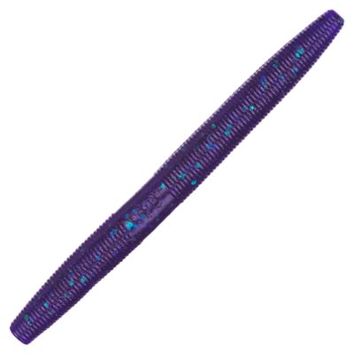 Yamamoto Baits Senko Worm  10 Pack  4in  Junebug Purple with Emerald Flake
