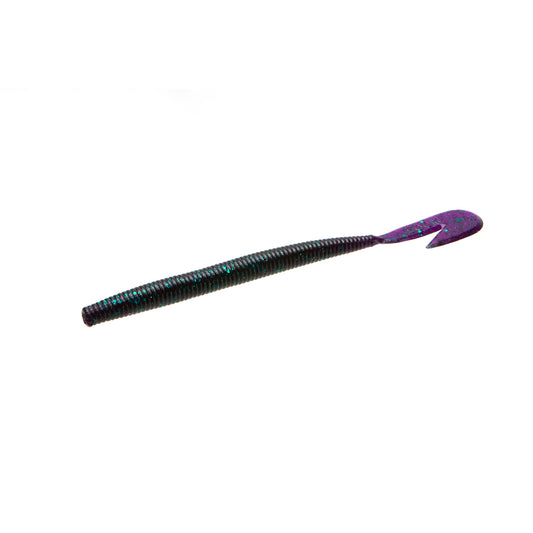 Zoom Ultra-vibe Speed Worm Freshwater Bass Soft Plastic Fishing Bait  June Bug  6   15-pack
