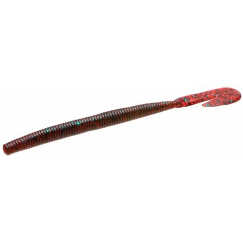 Zoom U-V Speed Worm Red Bug 6    15Pk  Soft Baits