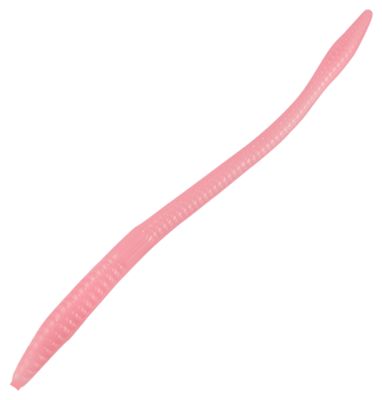 Zoom Trick Worm Freshwater Bass Fishing Soft Bait  Bubblegum  6 1/2   20-pack