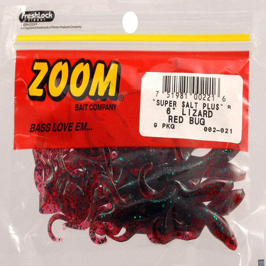 Zoom Lizard Fishing Bait    9-pack  Soft Baits