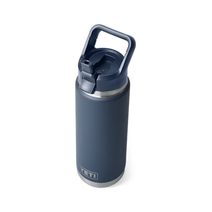 YETI - Rambler 26oz With Color-Matched Straw Cap - Navy