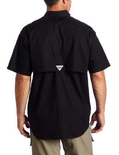 Columbia Men's PFG Bonehead Short Sleeve Shirt, Black