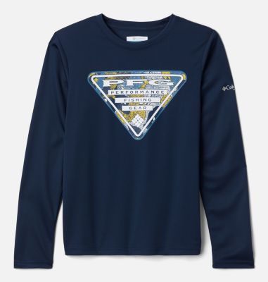 Columbia Terminal Tackle PFG Triangle Fill Gamefish Camo Graphic Long-Sleeve Shirt