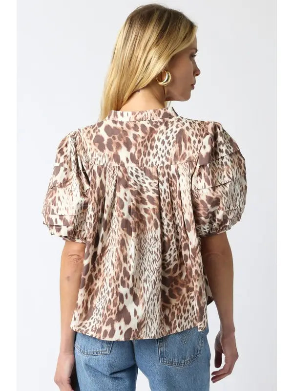 Olivaceous - Melisa Leopard Shirt