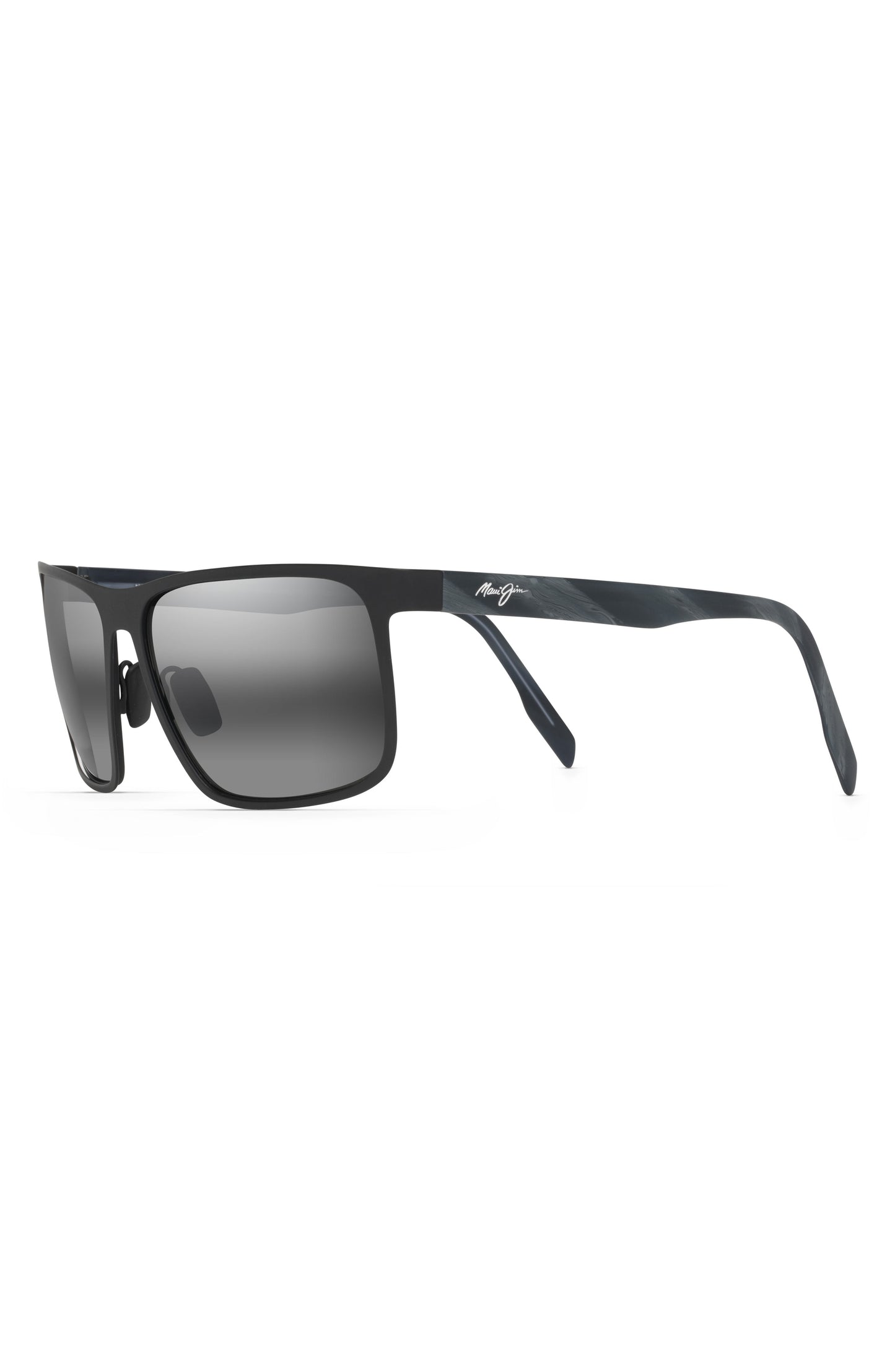 Maui Jim Wana Sunglasses 2M - Matte Black - Neutral Grey Unisex Square