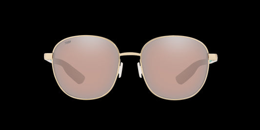 Costa Del Mar EGRET Copper Silver Mirror Polarized Polycarbonate Ladies Sunglasses EGR 296 OSCP 55