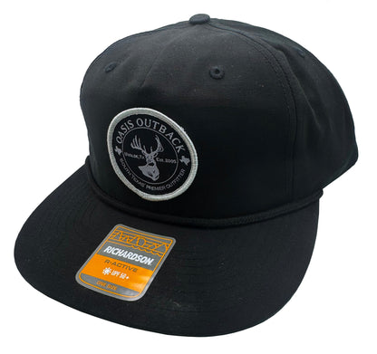 Oasis Outback 256 Black/Black Rope Hat