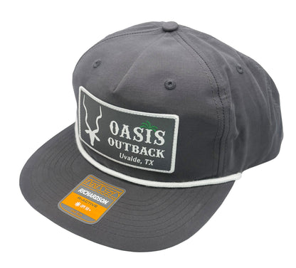 Oasis Outback 256 Umpqua Charcoal White Rope Hat