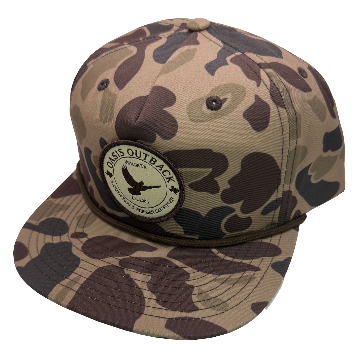 Oasis Outback - 256P BARK DUCK CAMO-W/BROWN ROPE OASIS HAT