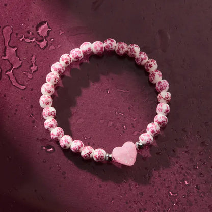 Holy Water Porcelain Heart Bracelet