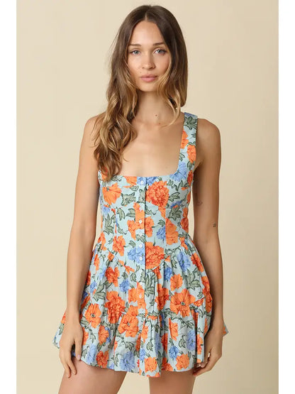 Olivaceous - Harper Floral Romper