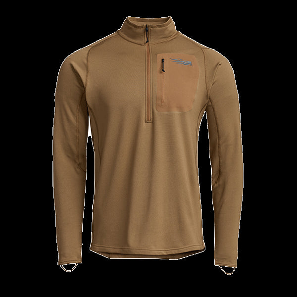 Sitka Gear Men's Core Midweight Zip Long Sleeve Shirt Polyester