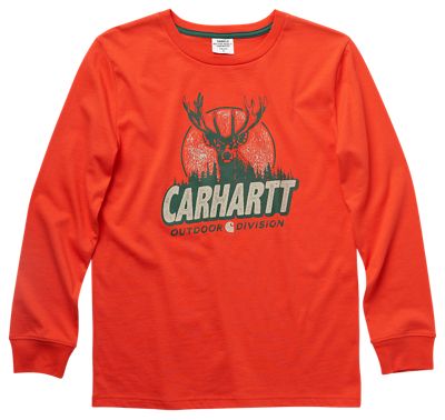 Carhartt Boys' Knit Long Sleeve Crewneck T-Shirt