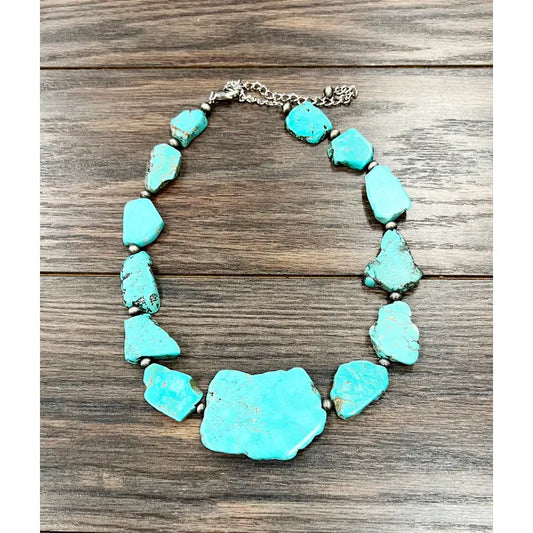 Slab Turquoise Necklace