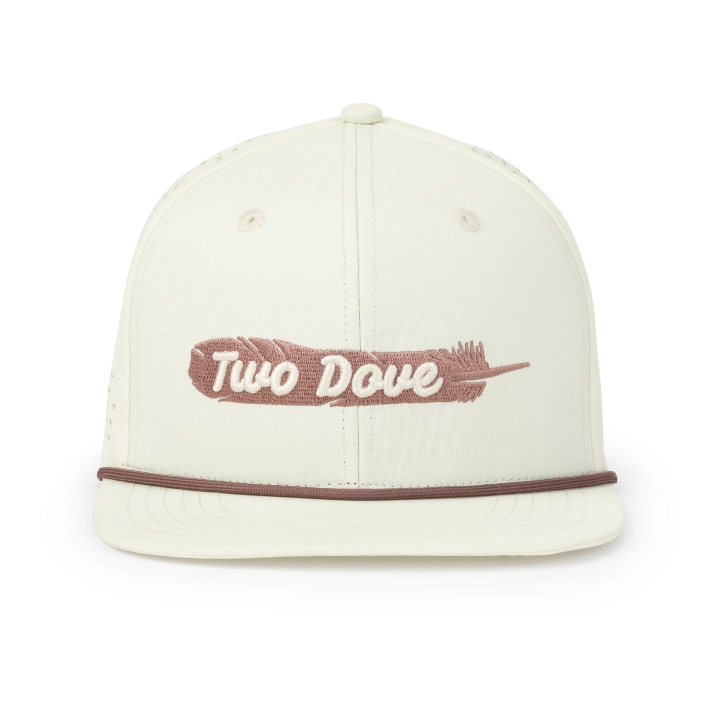 Two Dove - Feather Cap - 6 Panel - Cream