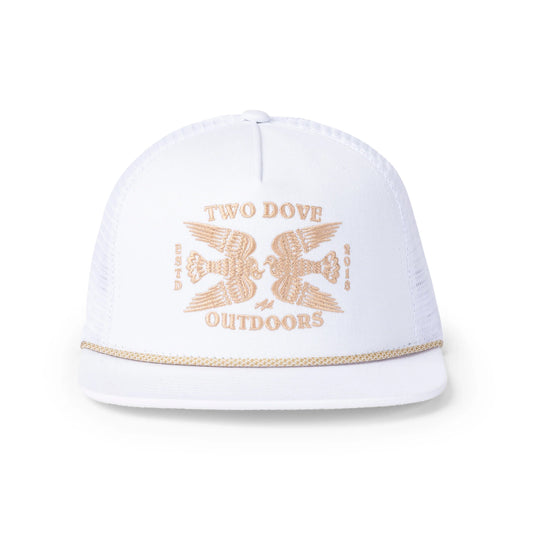 Two Dove - Laredo Five Panel - White/Gold