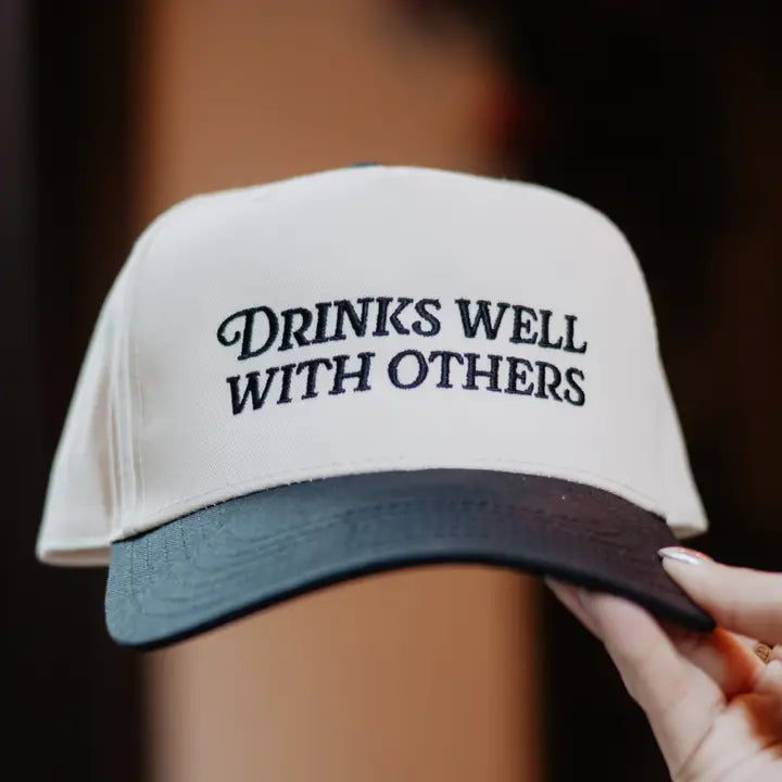 Drinks Well with Others Vintage Trucker Hat