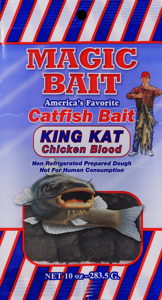 Magic Bait King Kat Chicken Blood Catfish Dough Bait  10 Oz