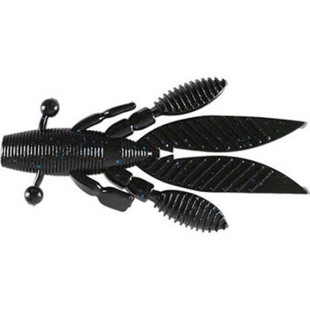 Gary Yamamoto Flappin  Hog Bait 7 Pack Black Large Blue Flake FH-07-021