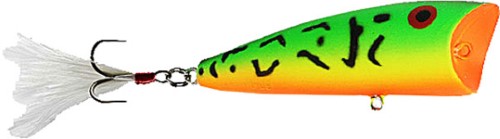 Rebel Pop-R Plus Hard Bait Fire Tiger
