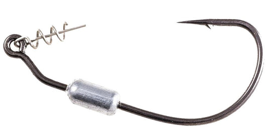Owner Weighted Twistlock Black Chrome Hook Centering Pin Sz 4/0 1/8Oz 3Pk