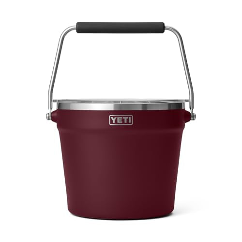 YETI Rambler Beverage Bucket with Lid Wild Vine Red