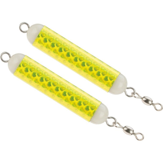 Texas Rattlin' Rig Chatter Rattle Weights 2-Pack Chartreuse