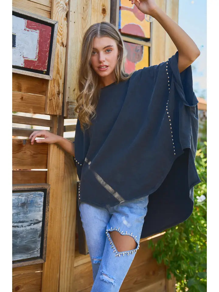 Blue B - Studded High Low Tee