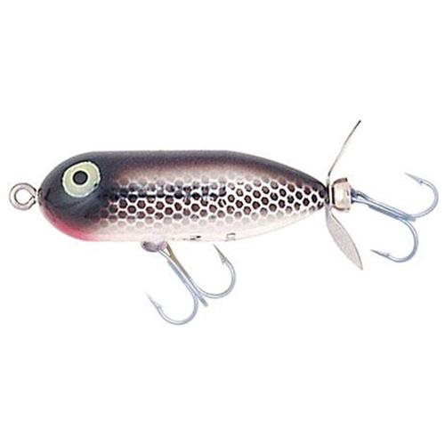 Heddon Tiny Torpedo Fishing Lure Hard Bait Black Shiner Glitter 1 7/8 in 1/4 Oz