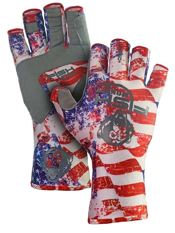 Fish Monkey Men's Guide Fingerless Gloves Americana