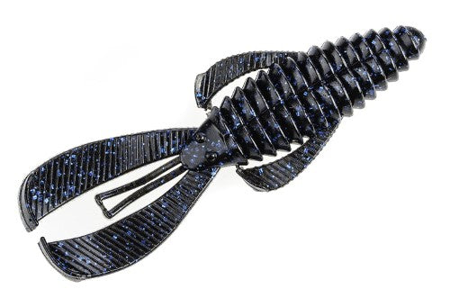 Strike King Rage Bug 4  Black/Blue Flake Soft Bait Lure