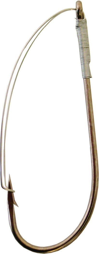 Gamakatsu 65115 Worm Hook with Wire Weed Guard Size 5/0 Needle Point