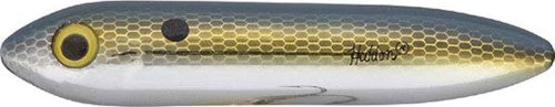 Heddon Feather Dressed Super Spook Jr 1/2 Oz Fishing Lure - Clear