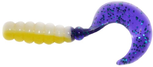 Big Bite Baits FG211 2 in. Fat Grub  Acid Rain & Junebug - Pack of 10