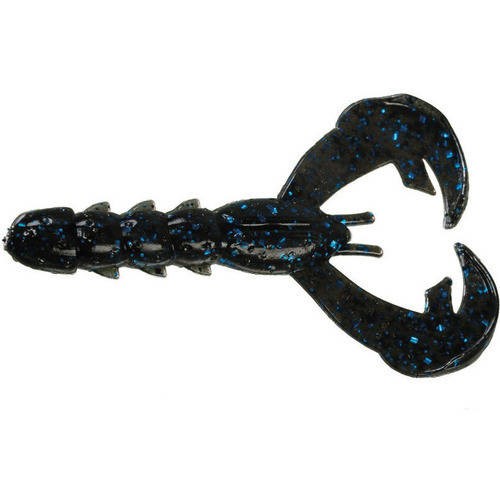 Strike King RageCrawBaby 3   Black Blue Flake 9pk