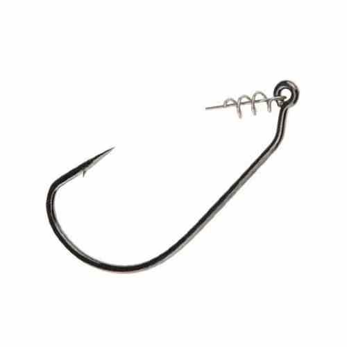 Single Hooks with Centering Pins Black 6/O