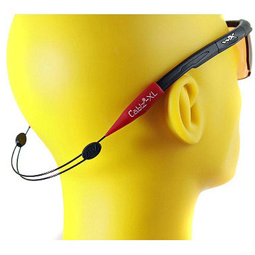 Cablz Zipz Adjustable Eyewear Retainer Red/Black
