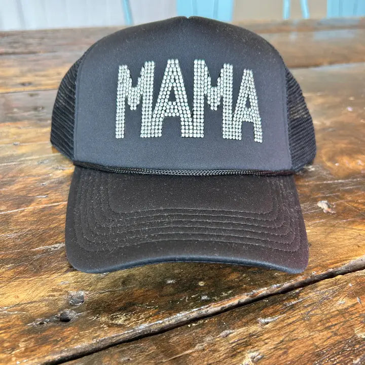Mama Rhinestone Trucker Hat