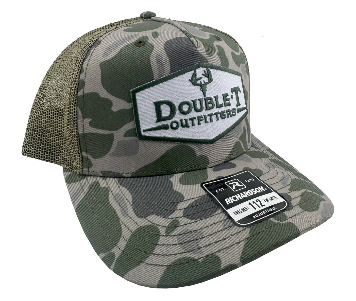 Double T Outfitters - Loden Green Camo Hat
