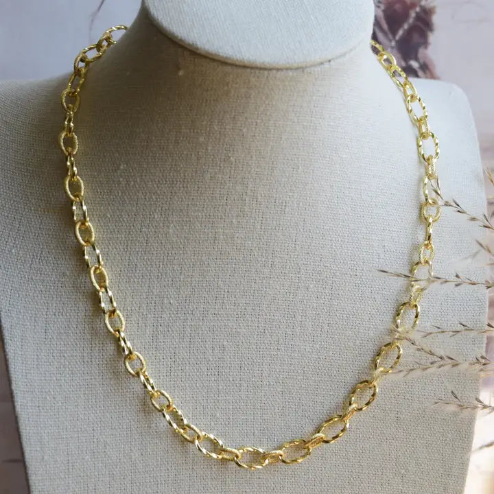 The peachy cactus boutique - Golden Rope Chain Necklace
