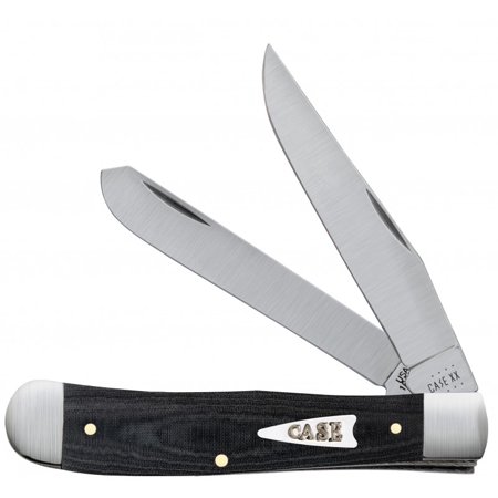 Case Cutlery 27730 Trapper Black Micarta Folding Pocket Knife