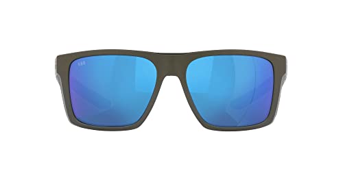 Costa Del Mar Men's Lido Glass Polarized Sunglasses Moss Metallic/Blue Mirror