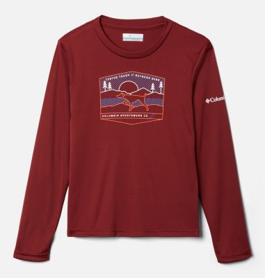 Columbia Boys' Grizzly Peak  Long Sleeve Graphic T-Shirt-