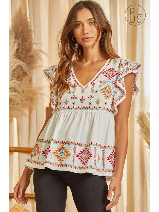 Plus Babydoll Top